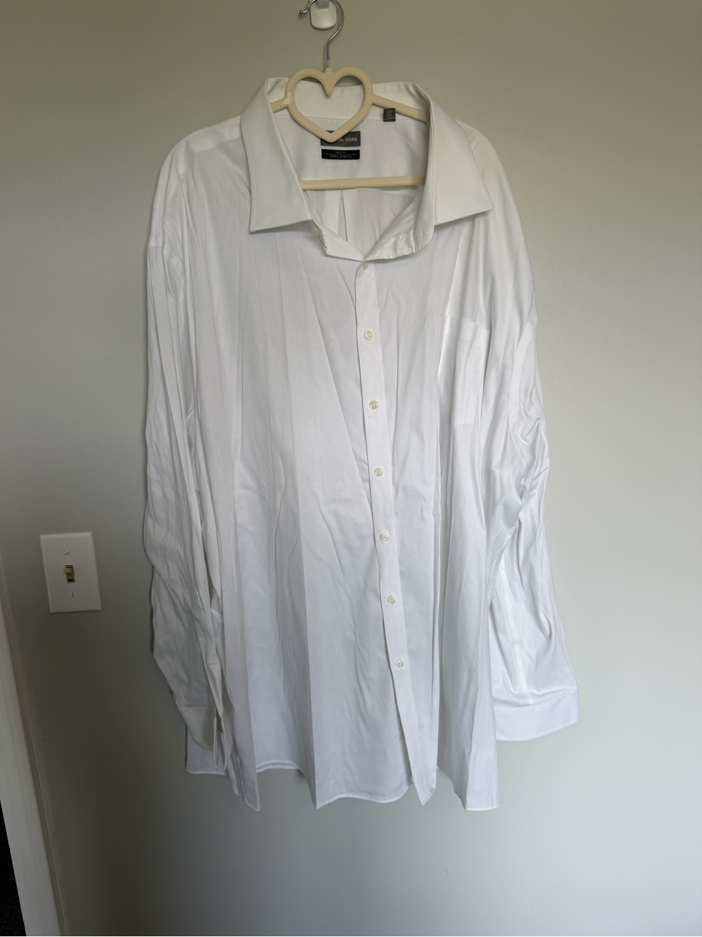 Michael Kors White Men's Dress Shirt